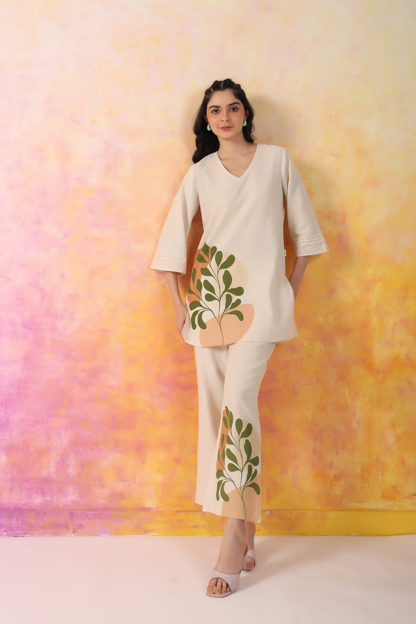 Vogue Bloom Cotton Ensemble