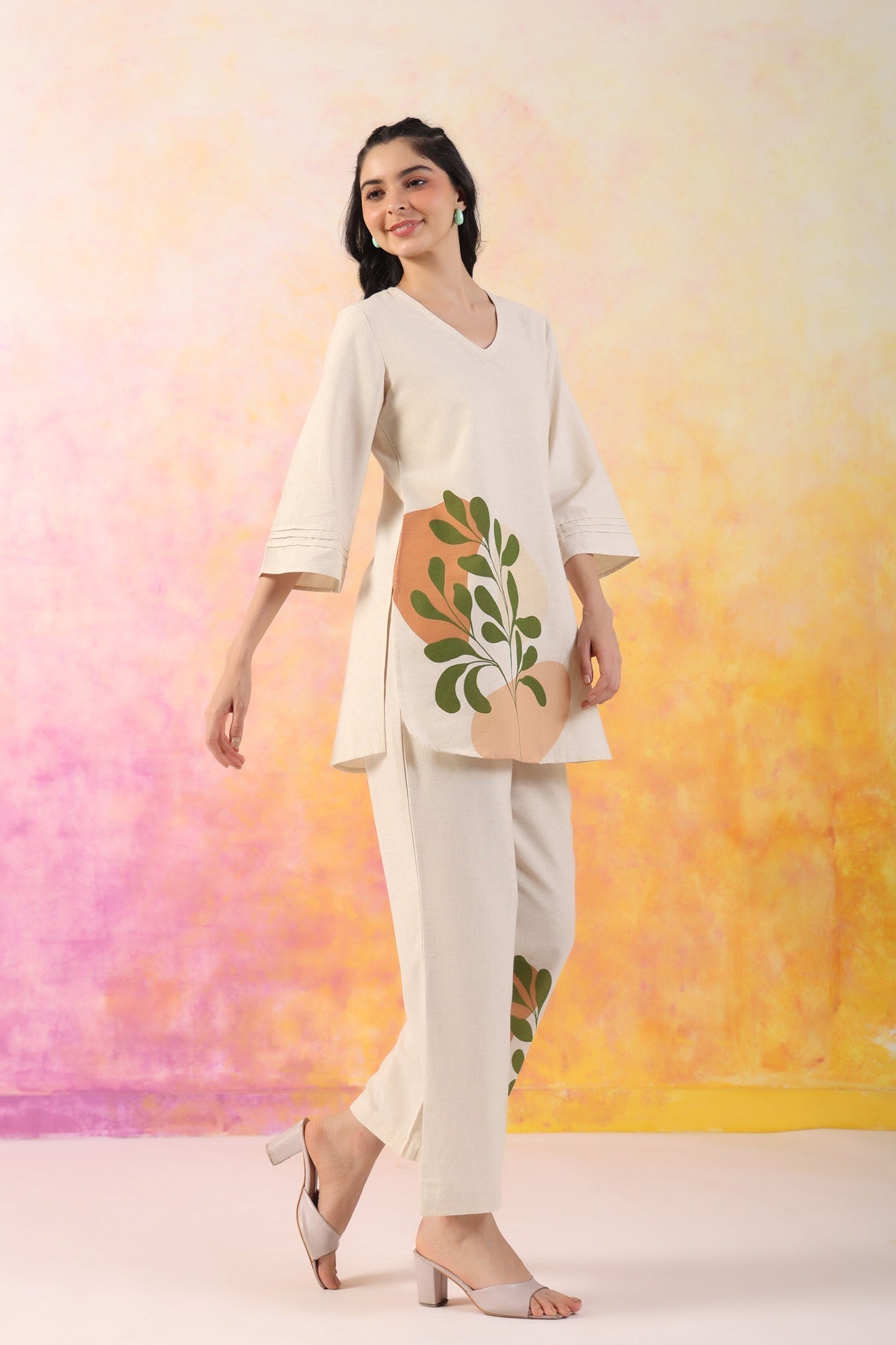 Vogue Bloom Cotton Ensemble