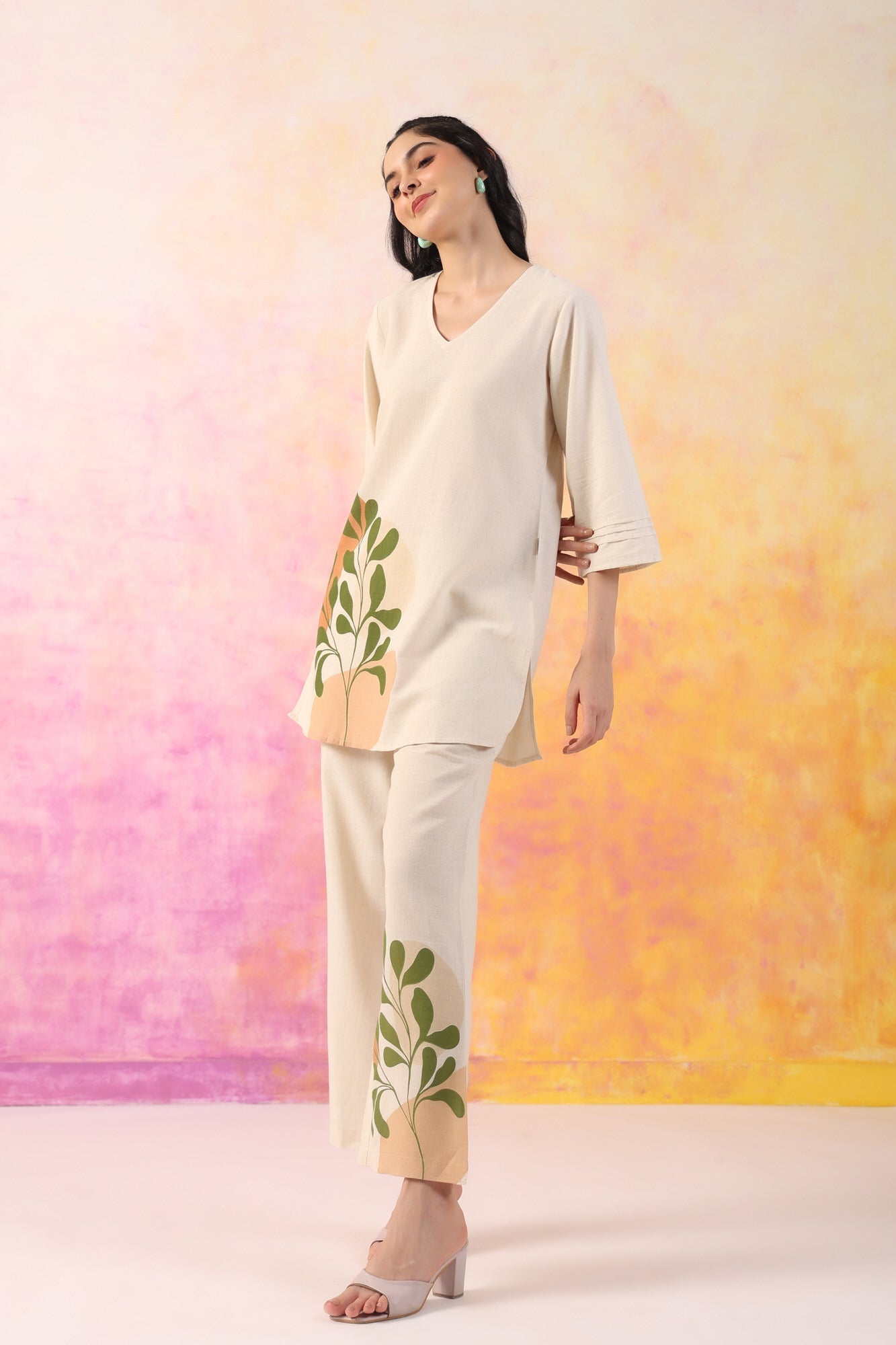 Vogue Bloom Cotton Ensemble