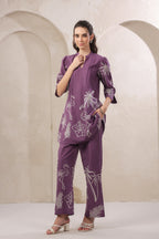 Mauve Meadow Cotton Set