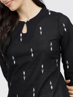 Black Nightfall Elegance Kurti