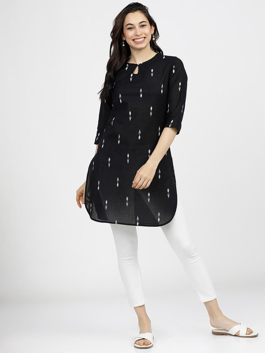 Black Nightfall Elegance Kurti