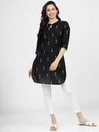 Black Nightfall Elegance Kurti