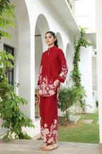 Carmine Whisper Co-ord