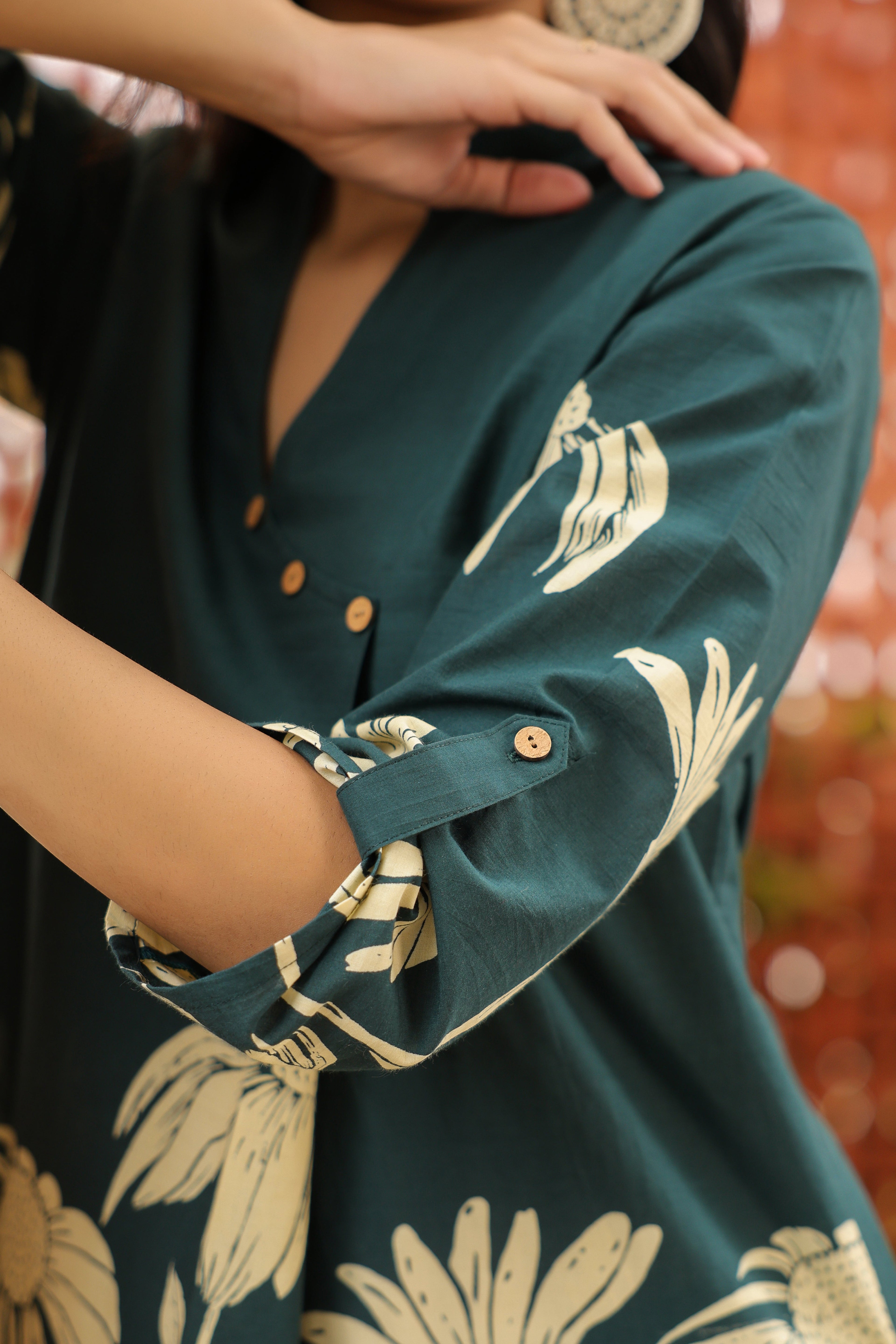 Sea Green Flora Cord Set