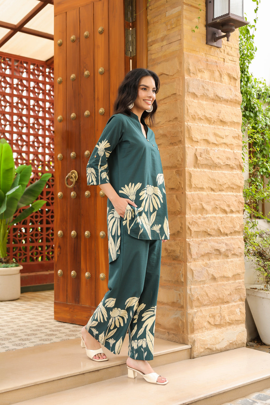 Sea Green Flora Cord Set