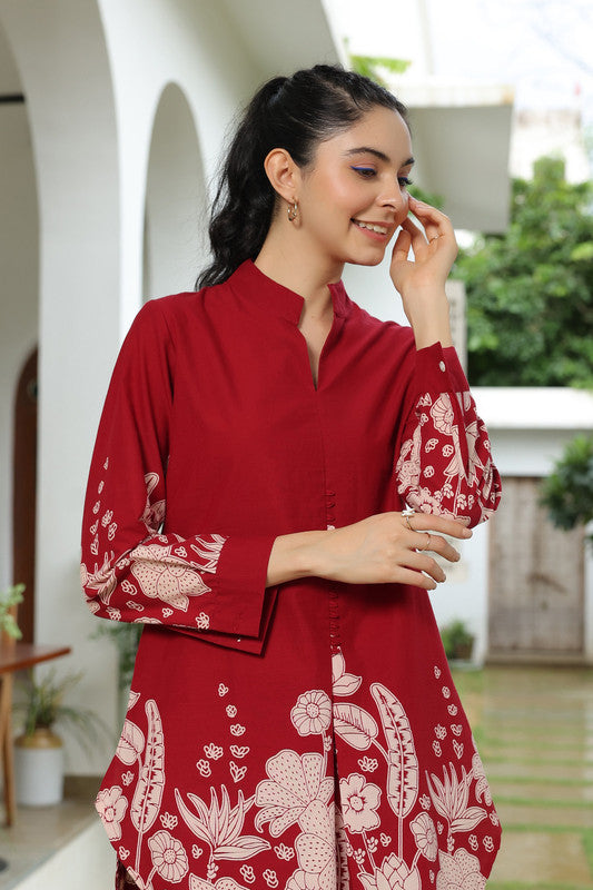 Carmine Whisper Co-ord