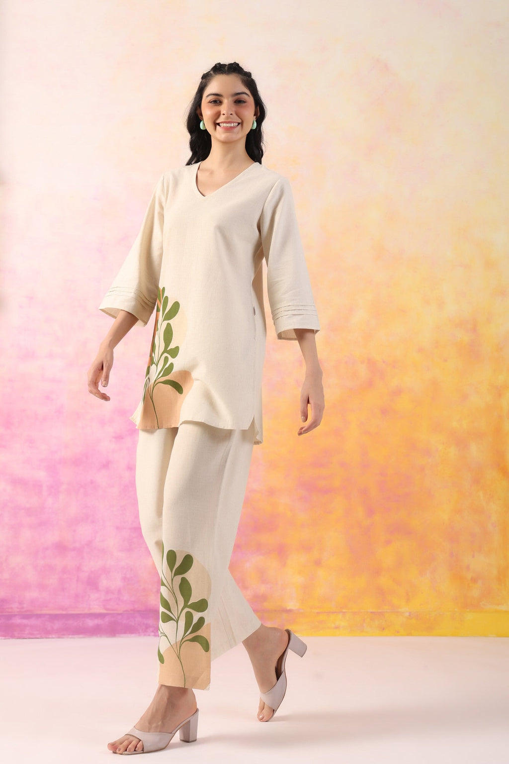 Vogue Bloom Cotton Ensemble