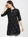 Black Nightfall Elegance Kurti