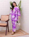 Lavender Veil Cotton Lounge Set