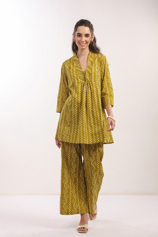 Mustard Meadow Ensemble Co-ord set