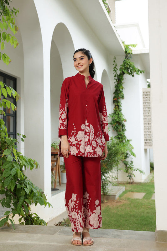 Carmine Whisper Co-ord