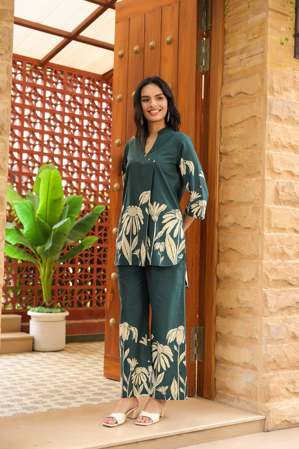 Sea Green Flora Cord Set