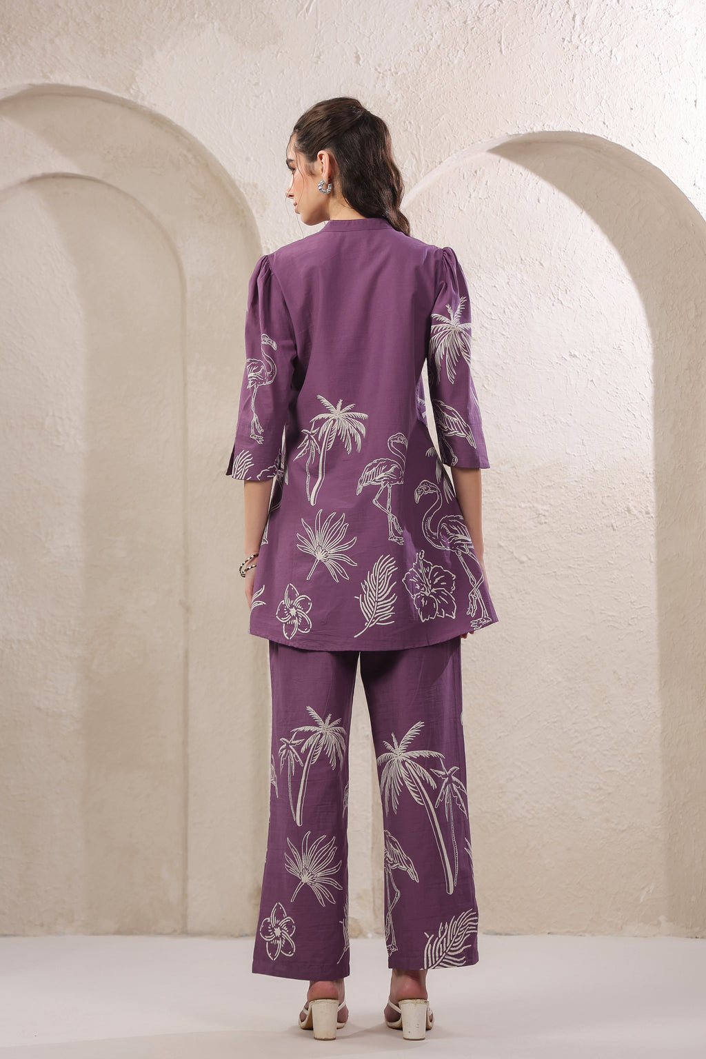 Mauve Meadow Cotton Set