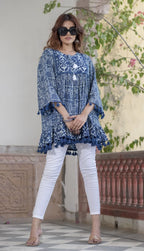 Designer Tops navy blue