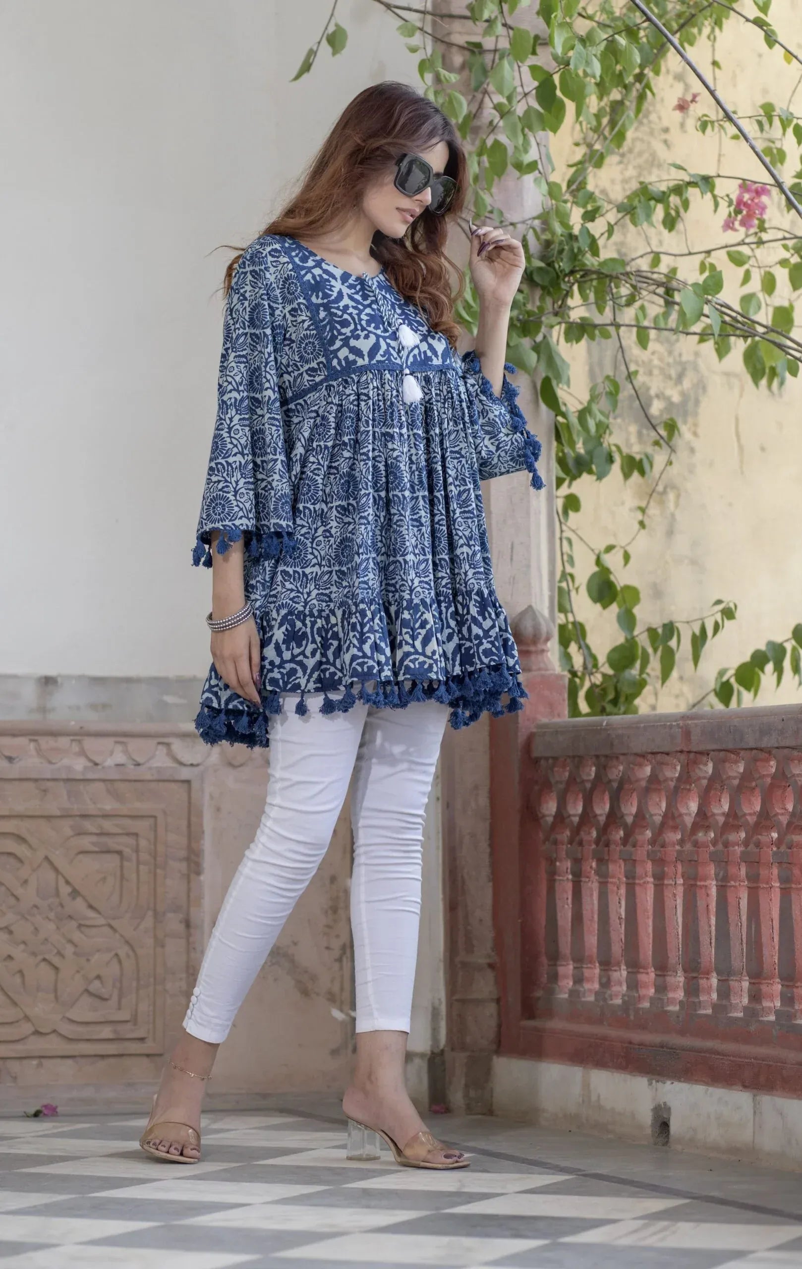 Designer Tops navy blue